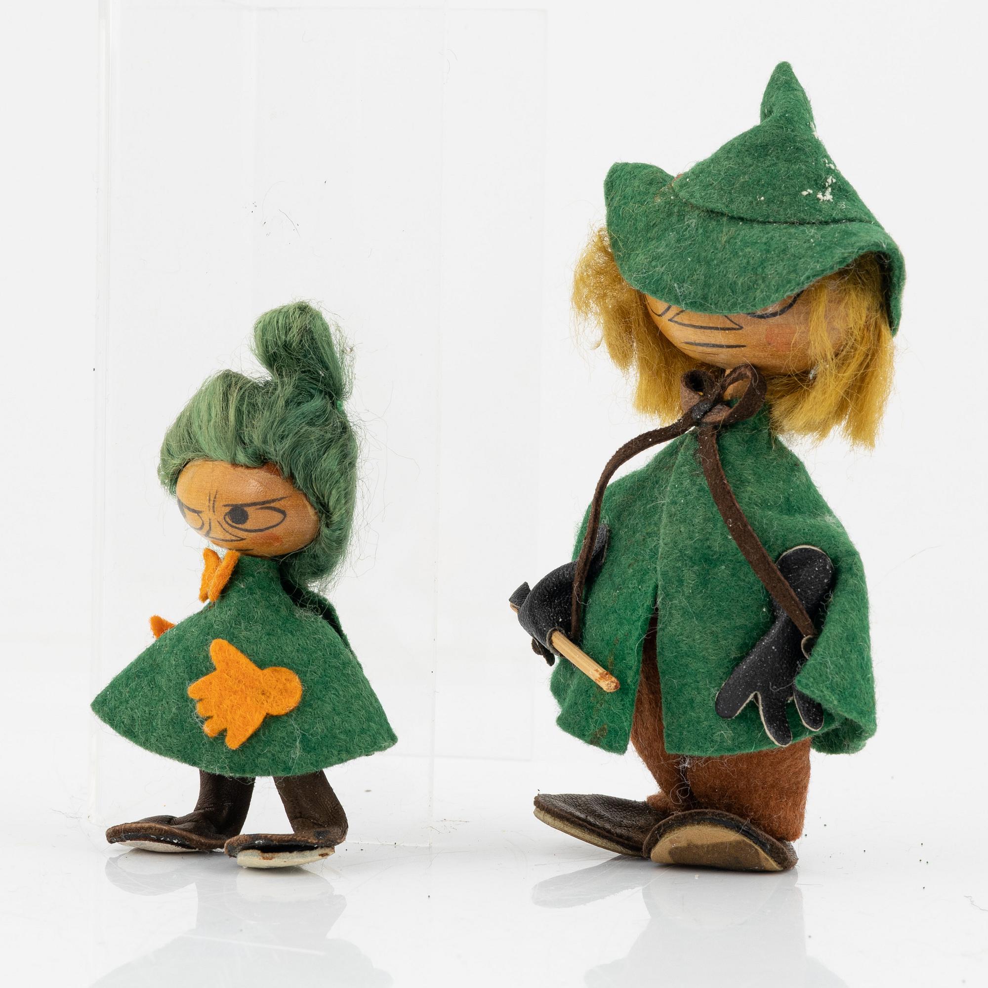 Two Moomin characters from Atelier Fauni, Finland, 1950's/60's.