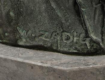 WILLIAM ZADIG, skulptur, brons, sign.