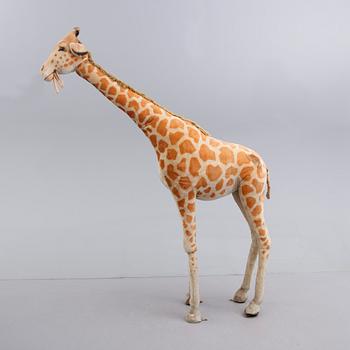 GIRAFF, Steiff, golvmodell, 1900-talets andra hälft.