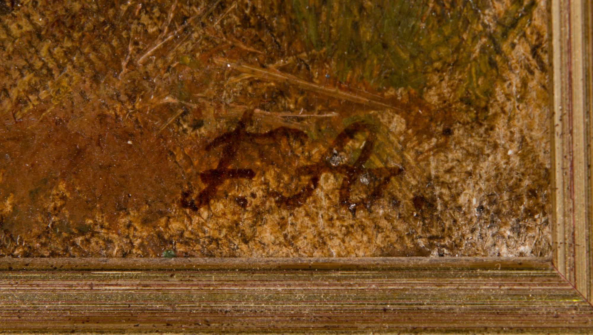 FREDRIK AHLSTEDT, oil on canvas laid on board, signed.