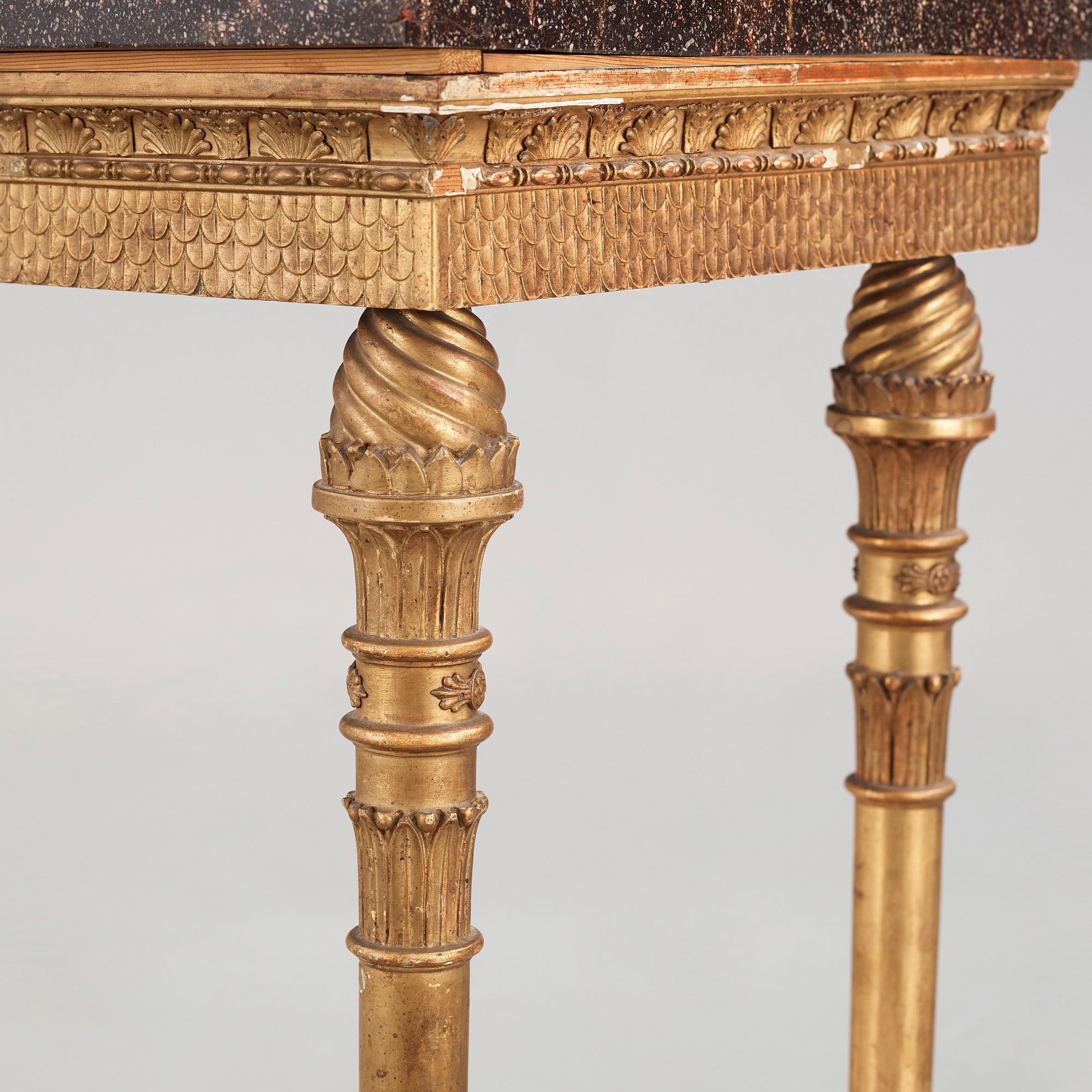KONSOLBORD, sengustavianskt, 1800-talets början.