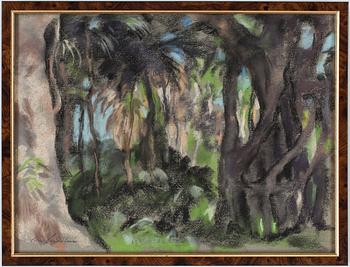 Lotte Laserstein · LOTTE LASERSTEIN, pastell, signerad.