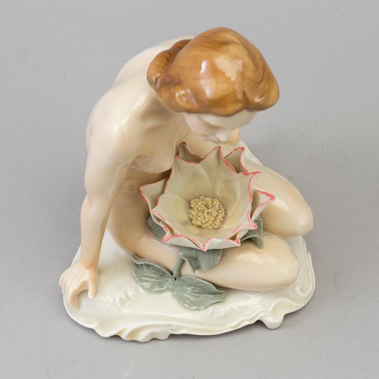 A Karl Ens porcelain figurine, Germany, mid 20th century.