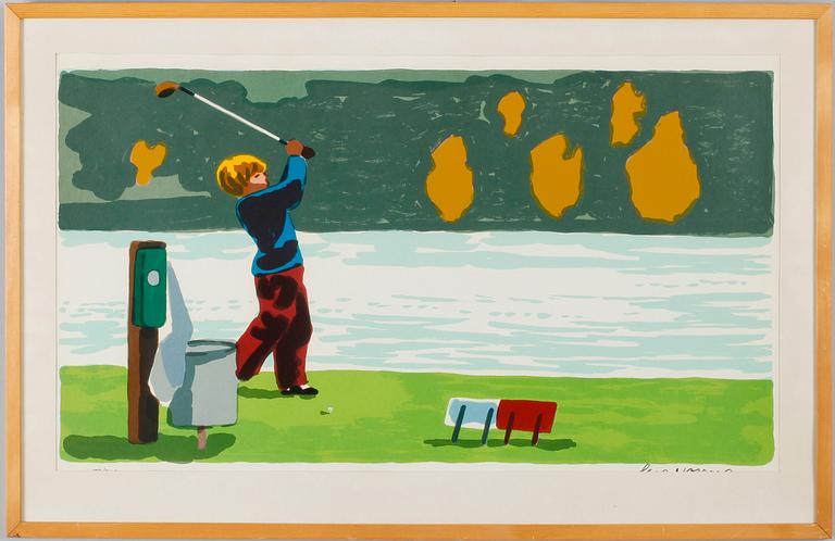 LARS NORRMAN, svit om 5 st, färglitografier, sign, numr bla 179/360.