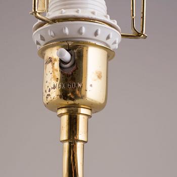 A second half of the 20th century brass table light.