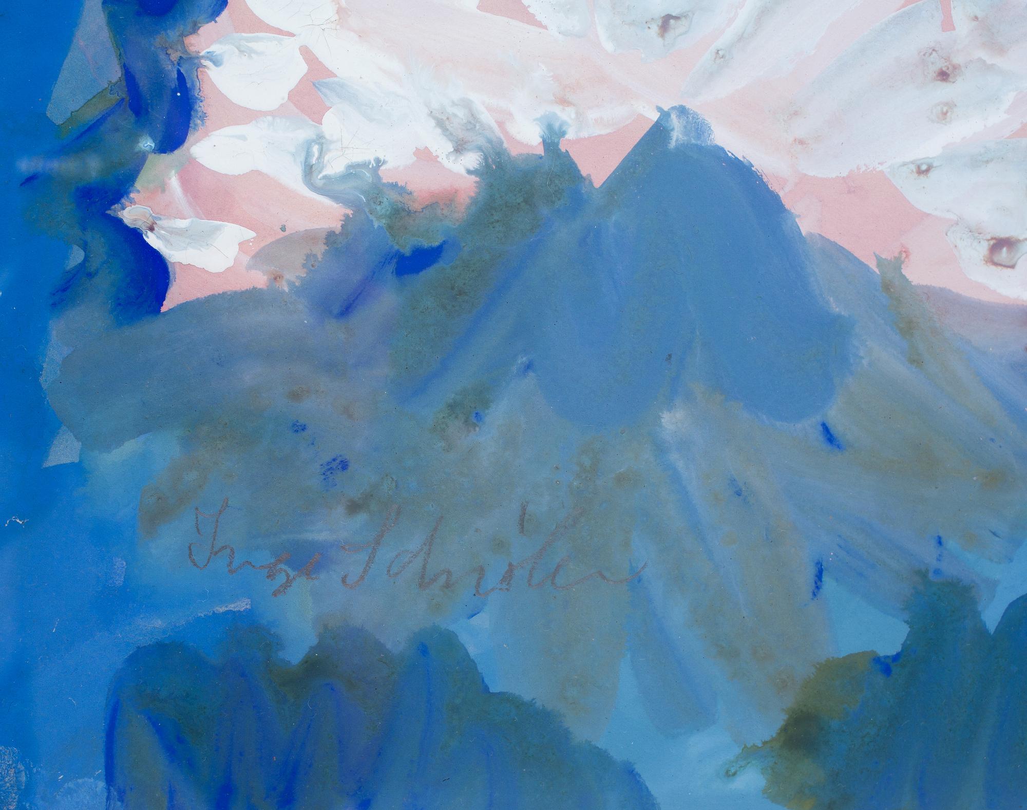 INGE SCHIÖLER, gouache, signerad.