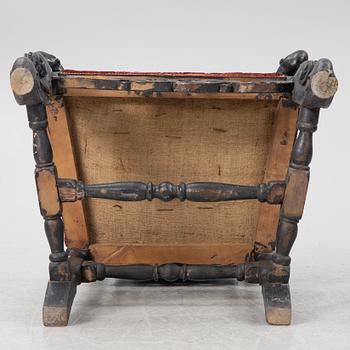 Karmstol, barockstil, omkring 1900 med äldre delar.