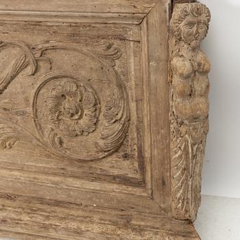 An Italian carved baroque panel, 17th / 18th century.