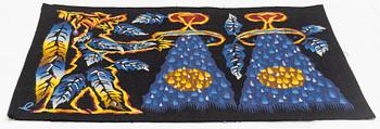 Jean Lurcat, tapestry, "Verseau", tapestry weave, ca 80 x 63 cm,  signed L.