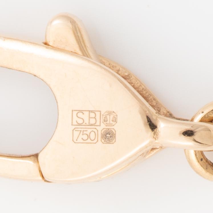 Bracelet, Bulgari, 18K rose gold with mother-of-pearl and brilliant-cut diamonds.