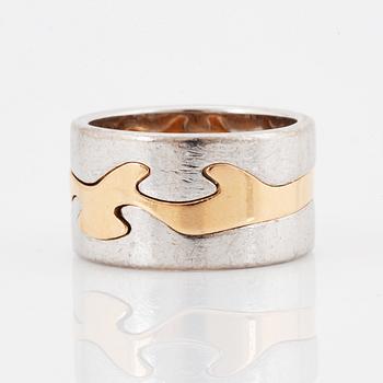 GEORG JENSEN, "Fusion". Ringar, 3 st, 18K guld med briljantslipade diamanter. Nina Koppel.