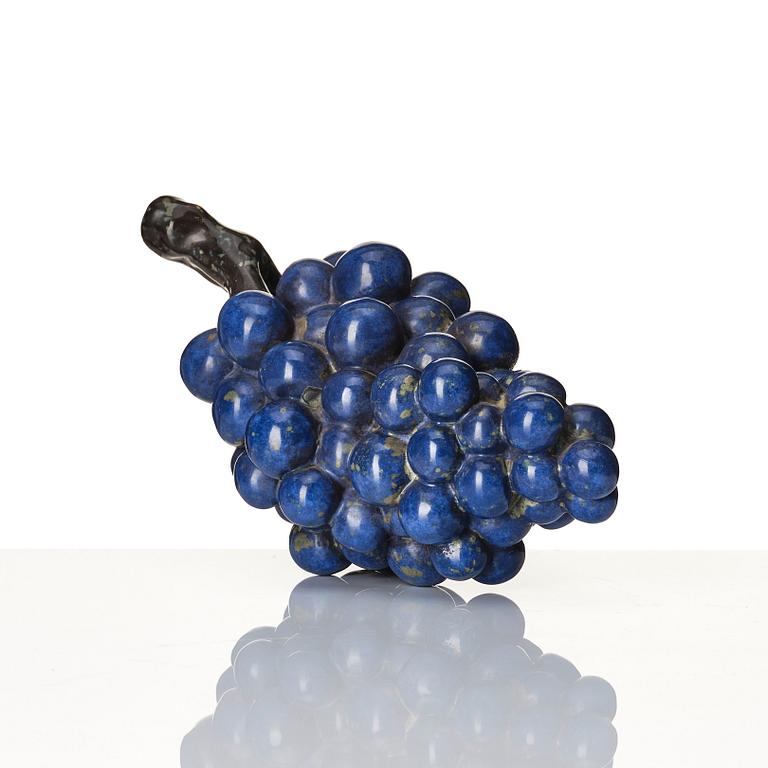 Hans Hedberg, a faience sculpture of a bunch of grapes, Biot, France.