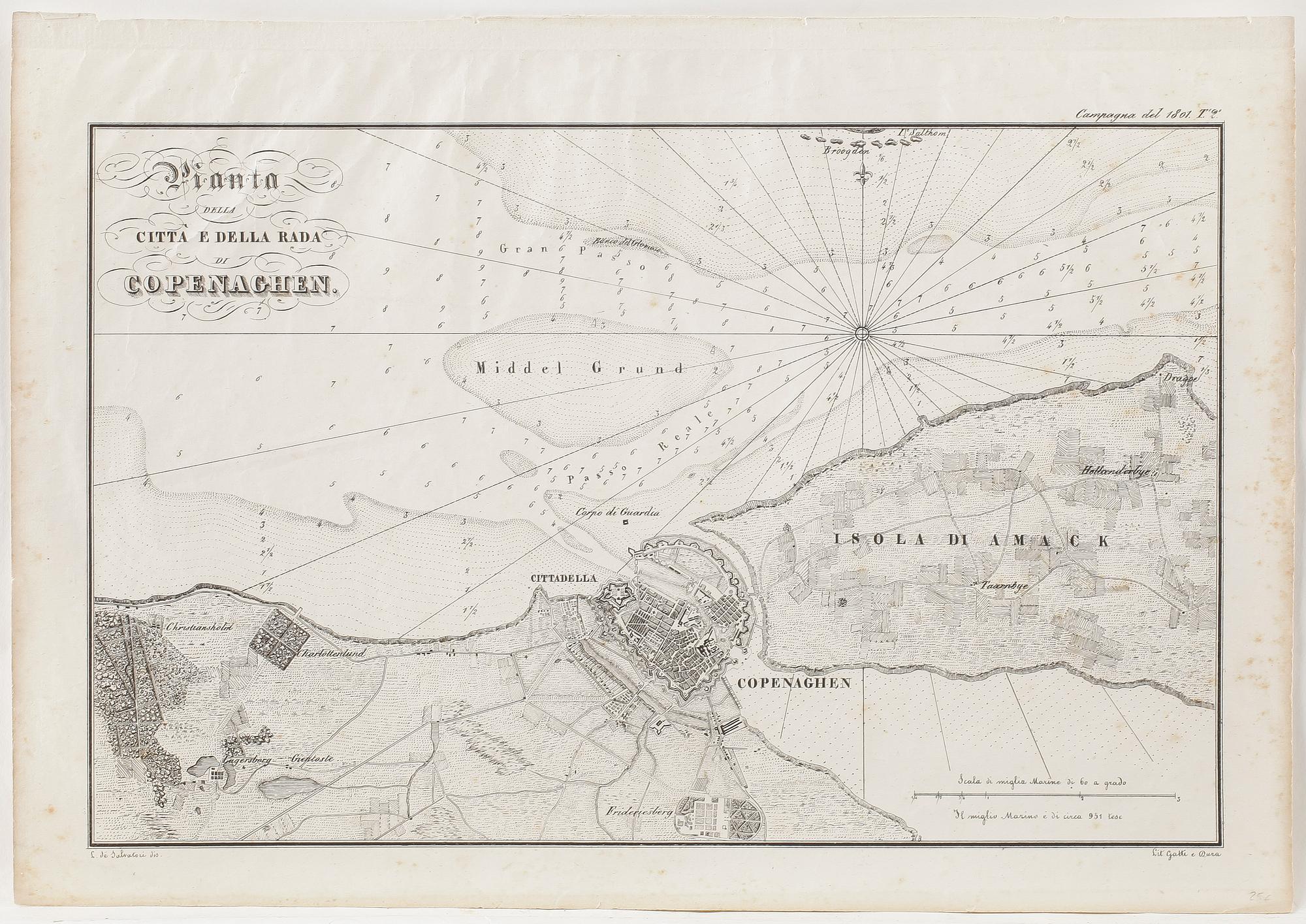 GRAVYRER, 3 st, Danmark, 1700-tal.