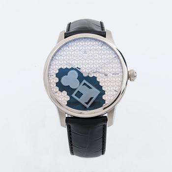 MAURICE LACROIX wristwatch steel Masterpiece Square Whell "Cube" 42 m Limited edition 78/88.