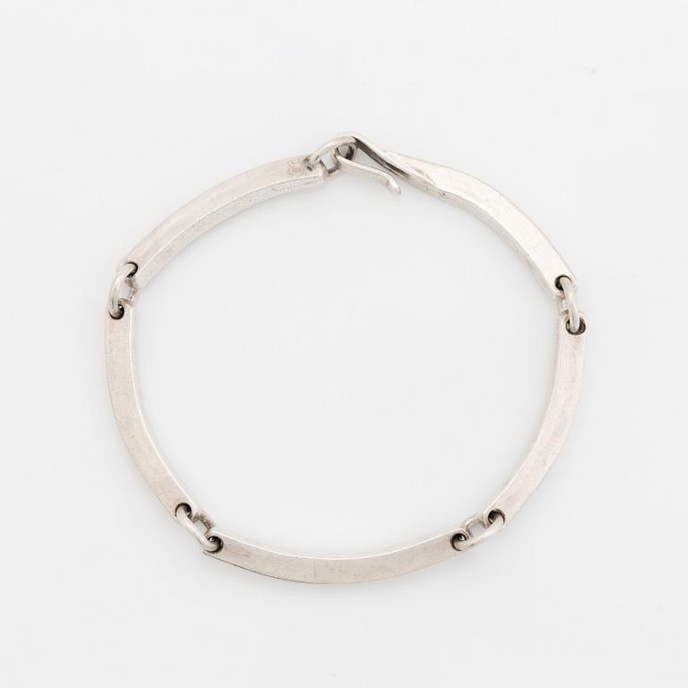 Silver bracelet, Martin Öhman, Halmstad 1982.