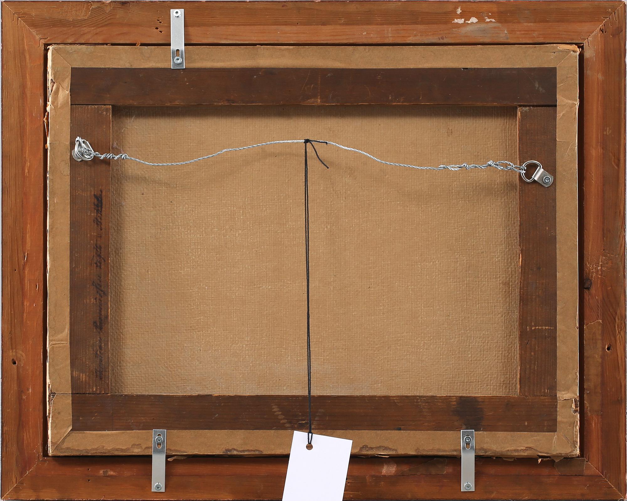 OKÄND KONSTNÄR, olja på papper, osignerad.