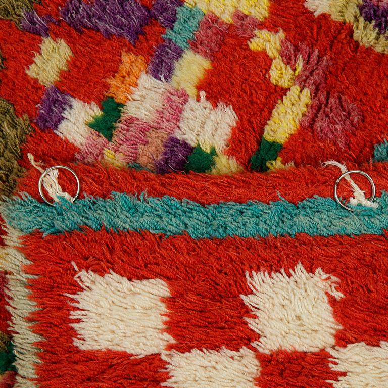 A two sided Rya (knotted pile), probably Finland, ca 187 x 149 cm.