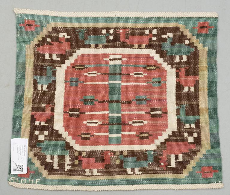 VÄVNAD, rölakan, signerad AB MMF (Märta Måås-Fjetterström) , ca 54,5x64,5 cm.