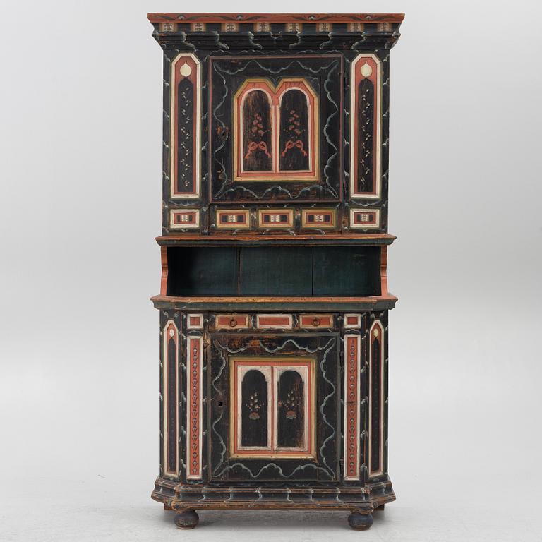 Skänkskåp, allmoge, Järvsö, Hälsingland, märkt 1817.