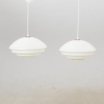 Ceiling lamps a pair Czech 1960s.