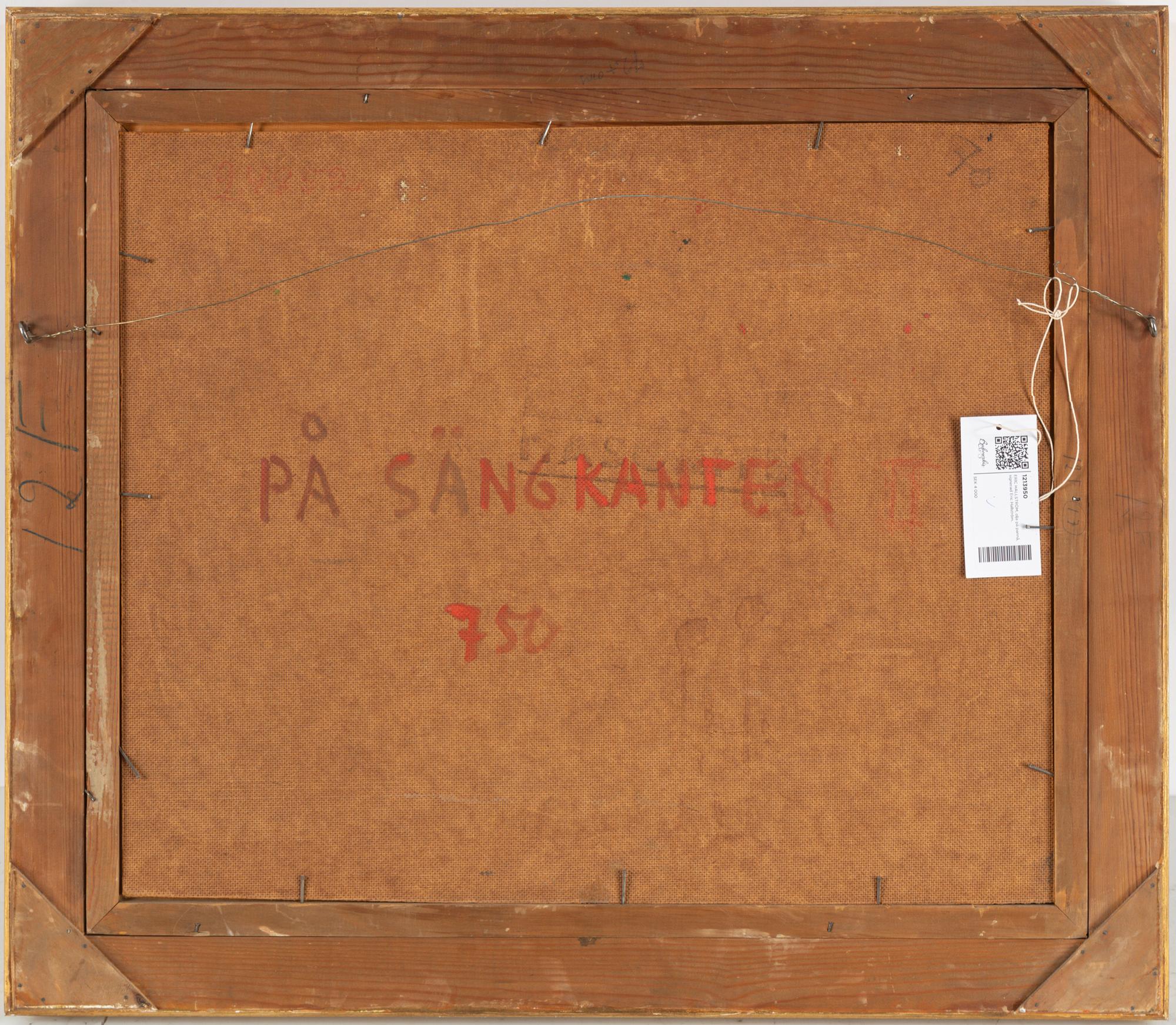 ERIC HALLSTRÖM, oil on board, signed Eric Hallström.