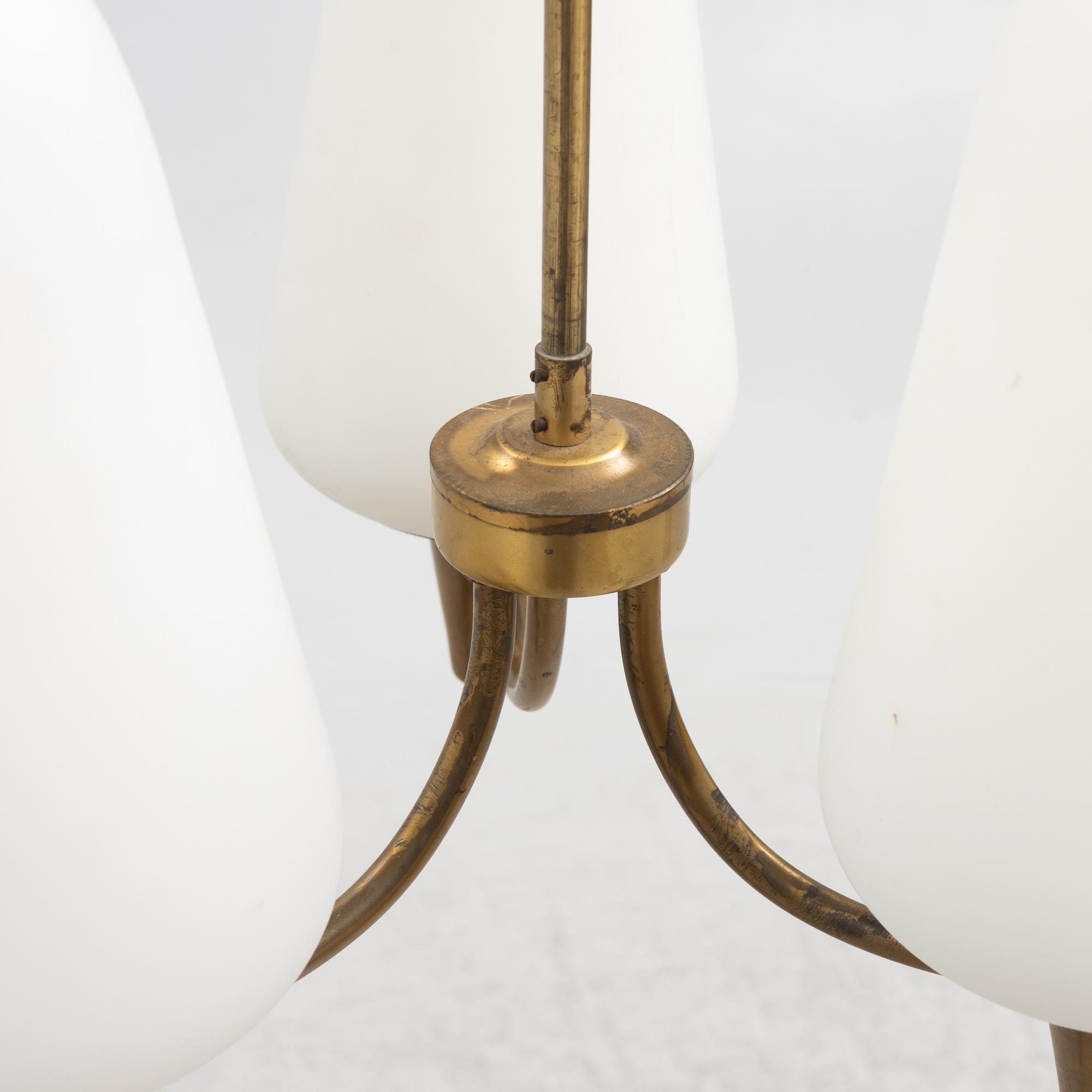 Harald Notini or Uno Westerberg, a ceiling lamp, Arvid Böhlmarks Lampfabrik, 1950s.