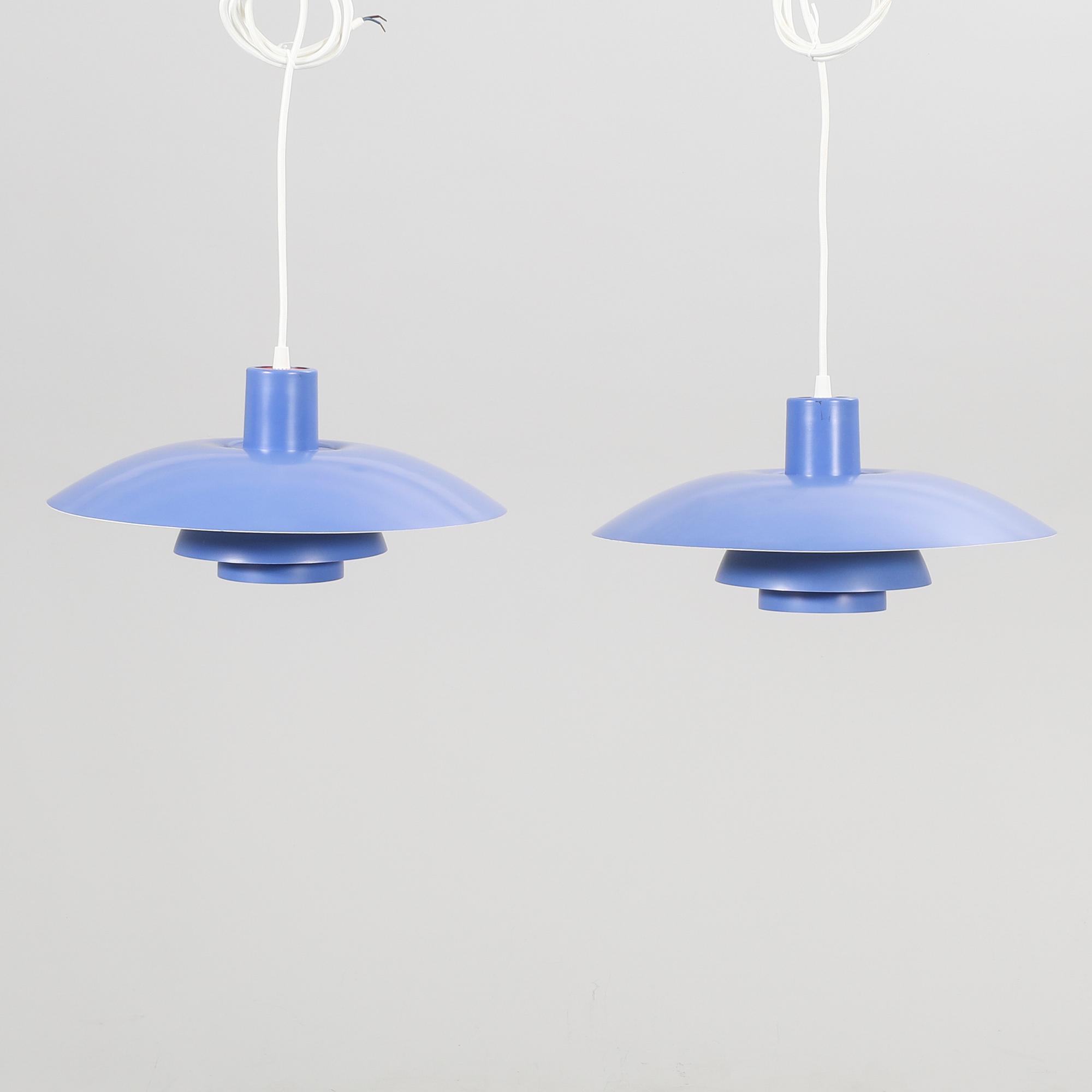 Poul Henningsen, taklampor, ett par, "PH 4/3", Louis Poulsen.