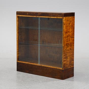 A stained birch book case, 1930/40s.