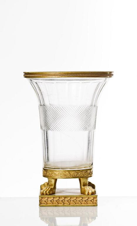 VAS, glas och brons, empirestil, 1800-tal.