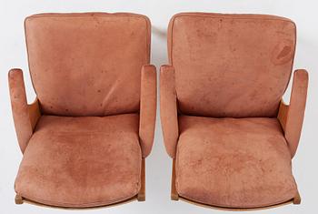 Carl Malmsten, a rare pair of "Studiosus" armchairs, Sweden 1936.