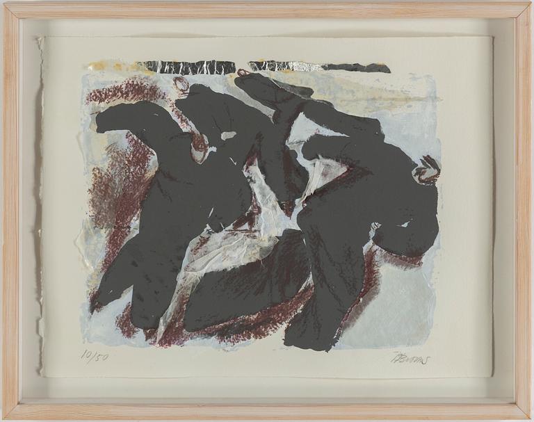 BIRGIT BROMS, lithograph in colours, signed 10/50.