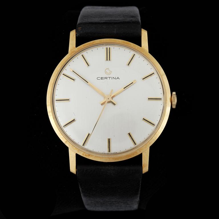 ARMBANDSUR, herr, 18k guld, Certina, 1970-tal.