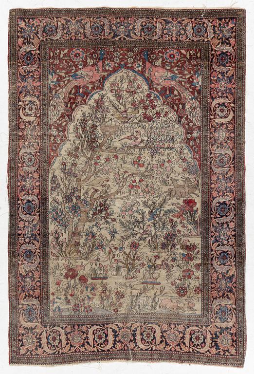 Carpet, Mobareke Isfahan, approximately 200 x 132 cm.