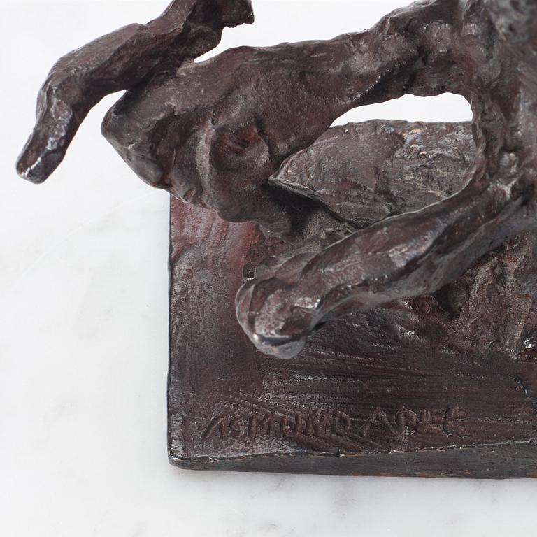 Asmund Arle, sculpture, bronze, signed Asmund Arle, foundry mark H. Bergman Cire Perdue.