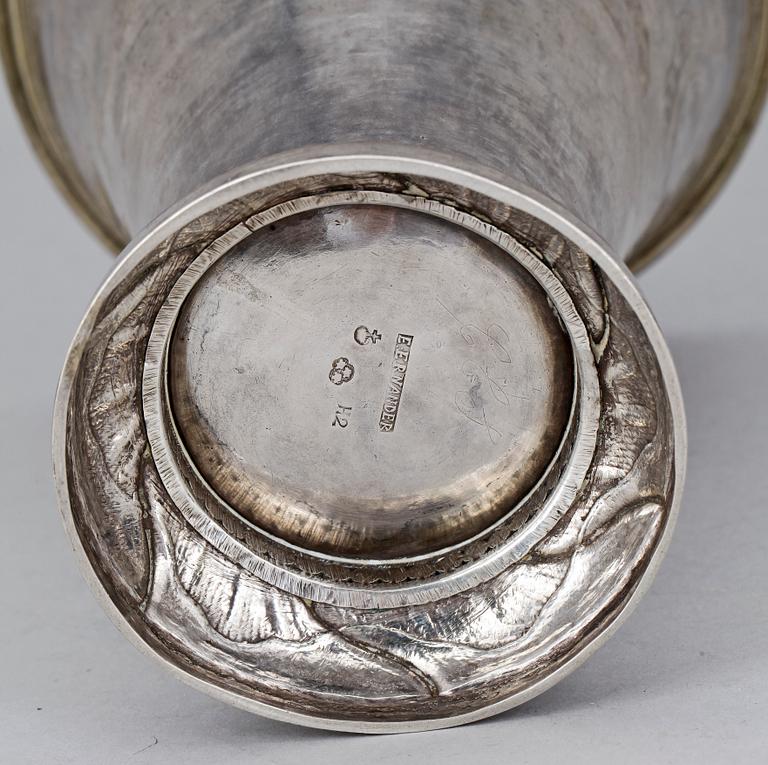 BÄGARE, silver. Erik Ernander, Uppsala 1790. Vikt ca 412g.