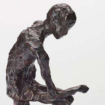 Asmund Arle, skulptur, signerad Asmund Arle samt gjutarmärkt H. Bergman Cire Perdue.