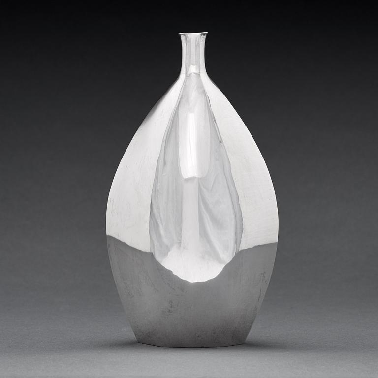 Carl Nyströmer, a sterling silver vase, Stockholm 1961.