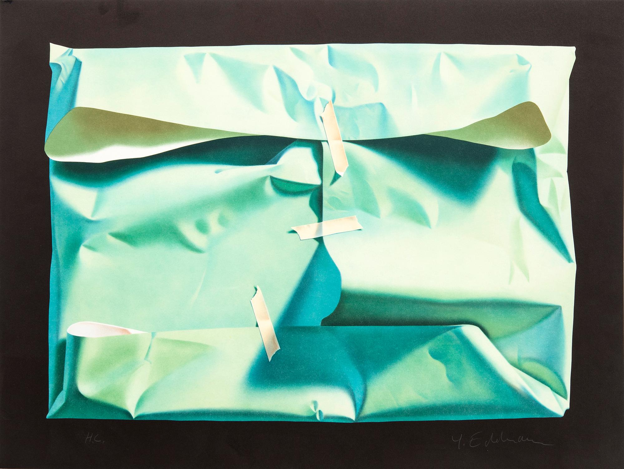 Yrjö Edelmann, a signed color lithograph.