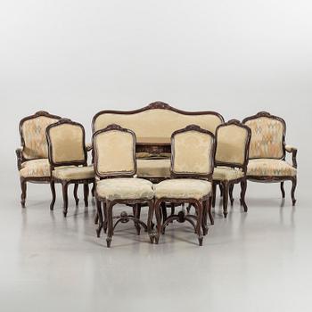 A SET OF FOUR CHAIRS, ARMCHAIRS, SOFA MM 12 PCS.