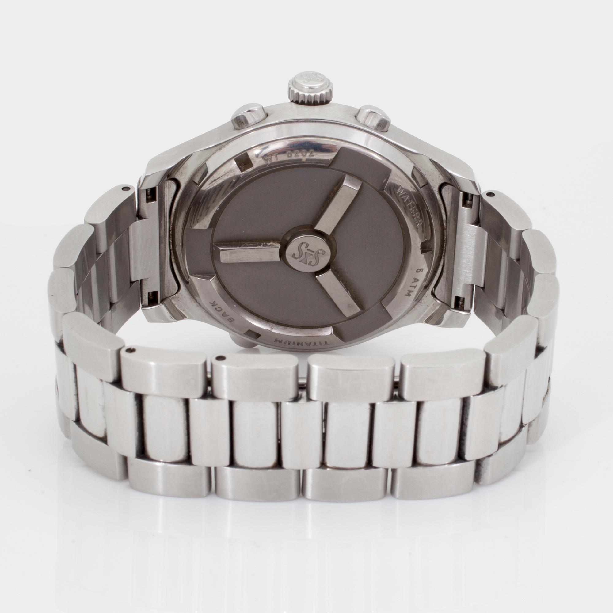 SJÖÖ SANDSTRÖM, Chronolink, Worldtimer UTC, "Racing", armbandsur, 40 mm,