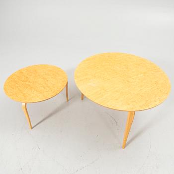 Bruno Mathsson, Coffee tables, 2, "Annika", Dux, latter half of the 20th century.