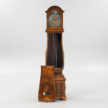 A German late Baroque longcase clock, first part of the 18th century.