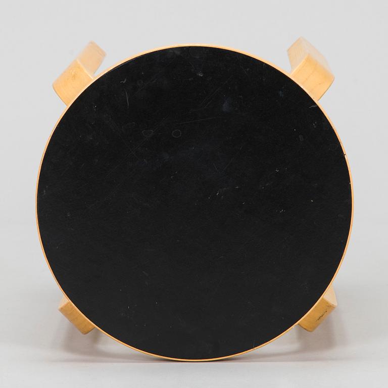 Alvar Aalto, A 1960's-1970's E60 stool for Artek, Finland.