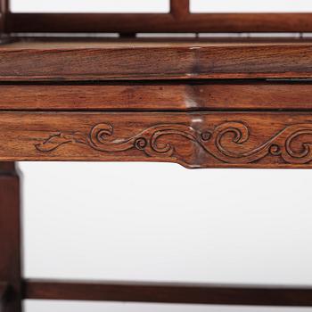 Dagbädd, hardwood. Qingdynastin, 1800-tal.