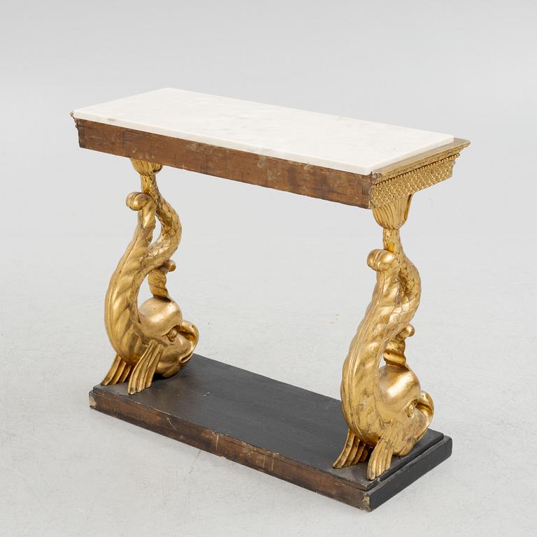 An Empire console table, Sweden, beginning of the 19th century.