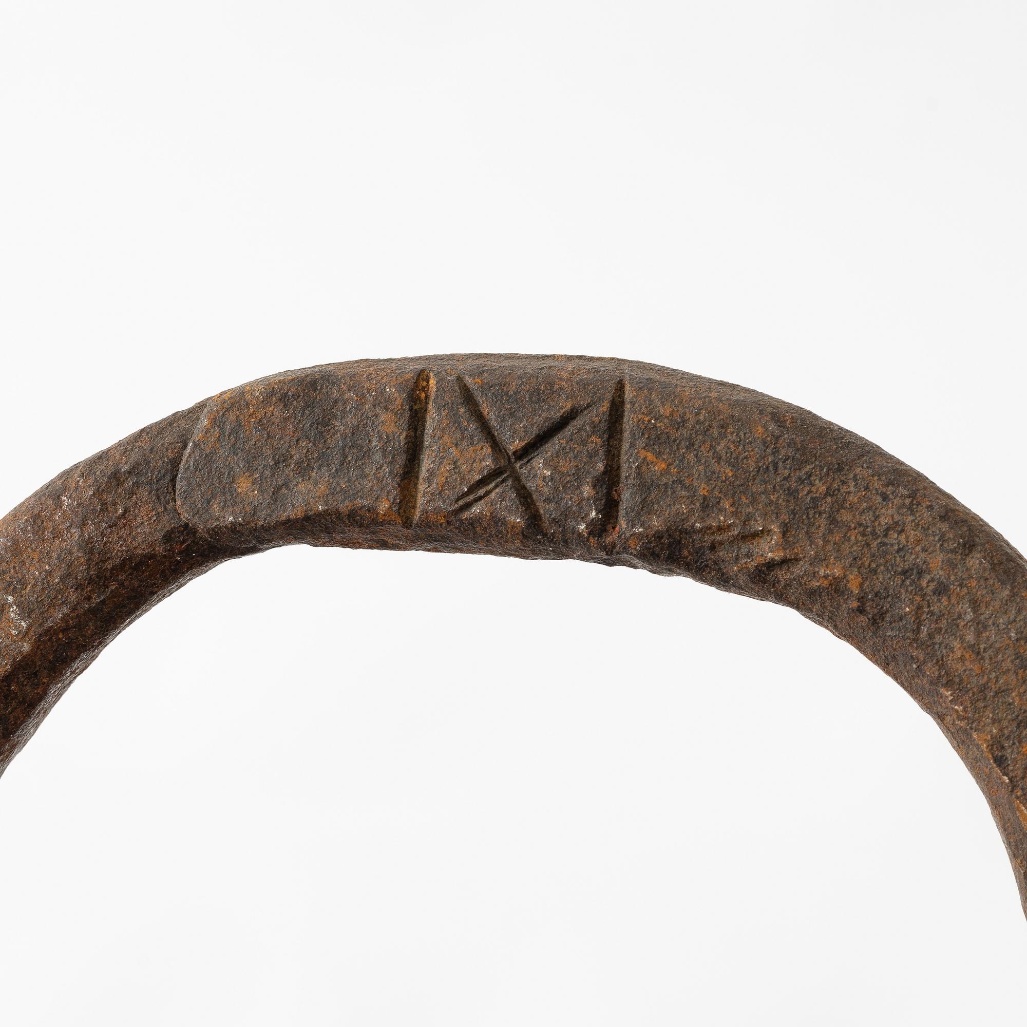 A set of eiht iron rings, Sweden, 17th / 18th century.