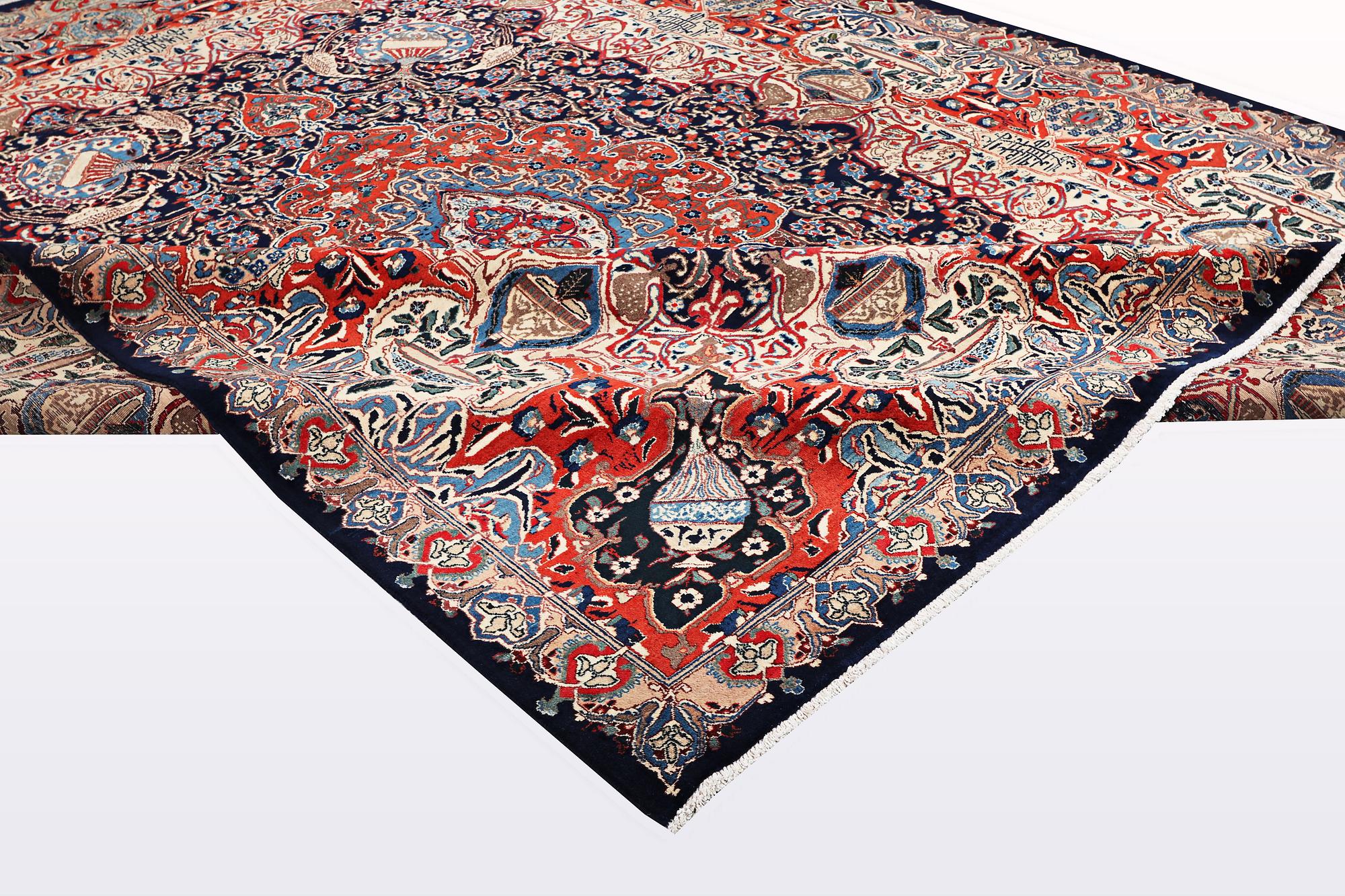 A carpet, Kashmar, ca 378 x 300 cm.