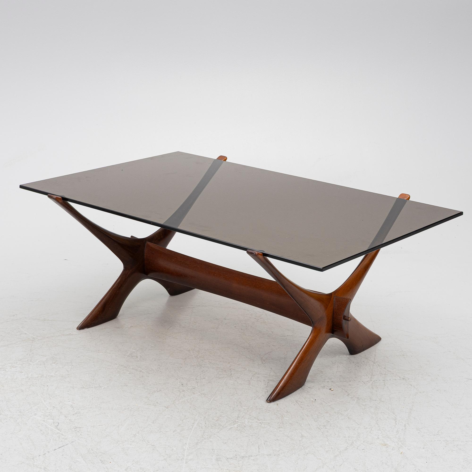 Fredrik Schriever-Abeln, coffee table, "No. 9", Örebro Glassworks, 1960s.
