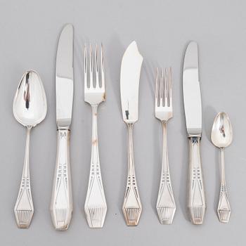A 59-piece set of 'Suomi' silver cutlery, Kultateollisuus, Turku 1997-2010.