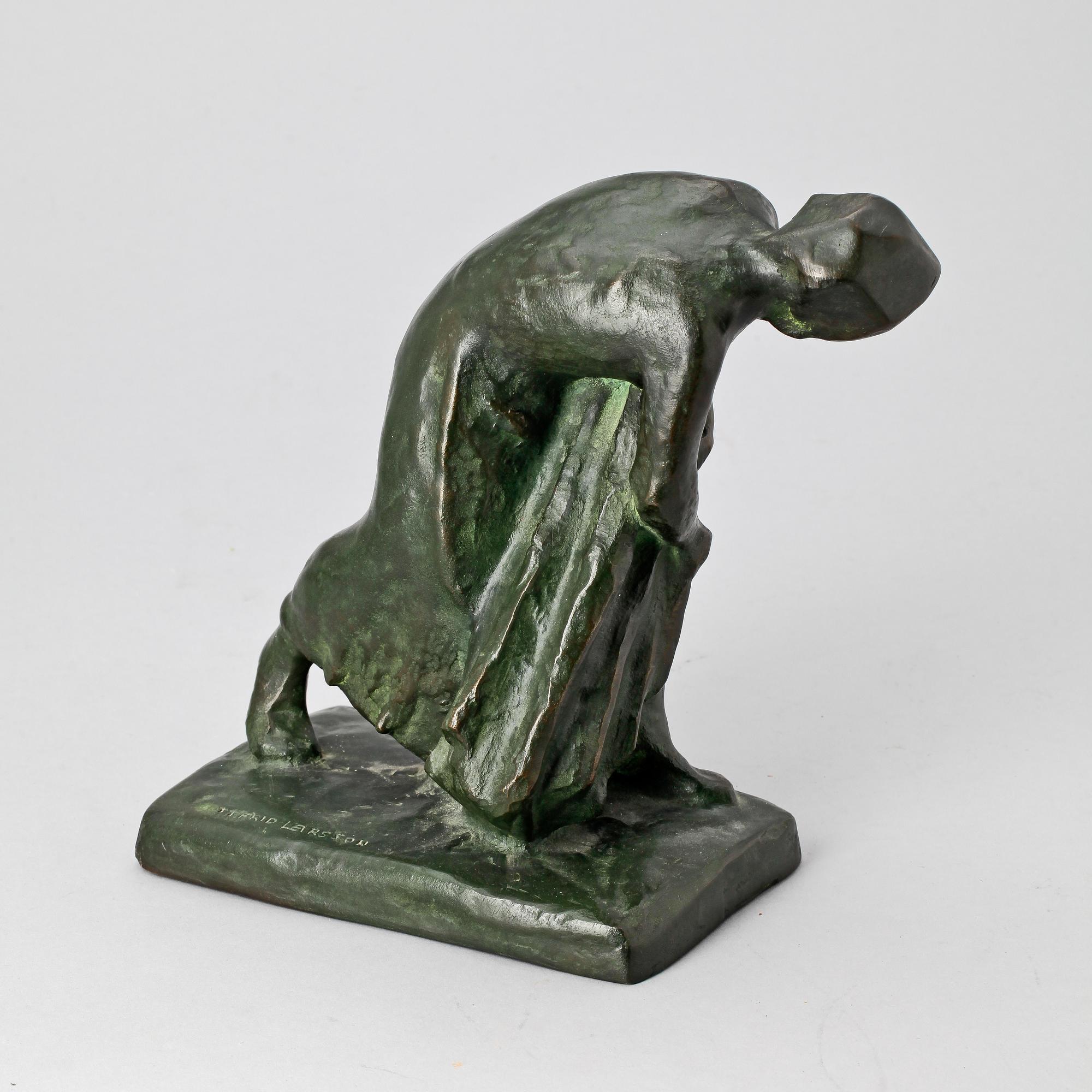 GOTTFRID LARSSON, skulptur, Otto Meyers Eftr. Fud. Sign.